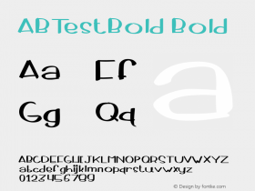 ABTestBold Version 001.000 Font Sample