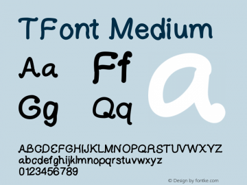 TFont Version 001.000 Font Sample