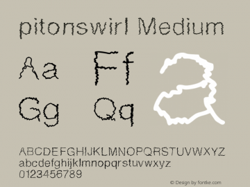 pitonswirl Version 001.000 Font Sample