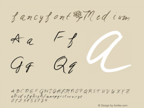 fancyfont Version 001.000 Font Sample