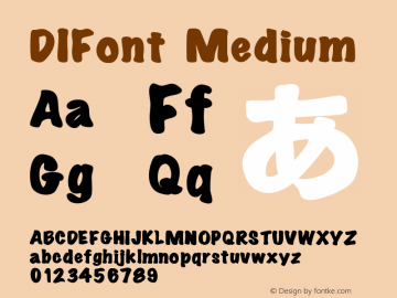 DIFont Version 001.000 Font Sample