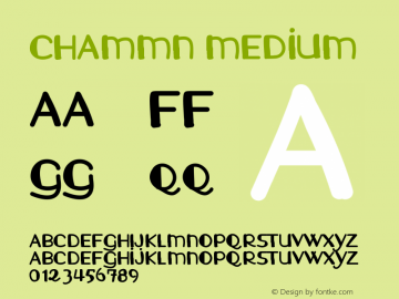ChamMN Version 001.000 Font Sample