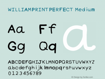 WILLIAMPRINTPERFECT Version 001.000图片样张