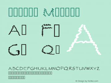 zigzag Version 001.000 Font Sample