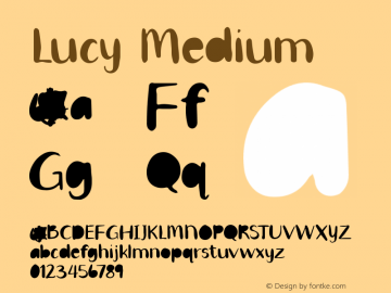 Lucy Version 001.000 Font Sample