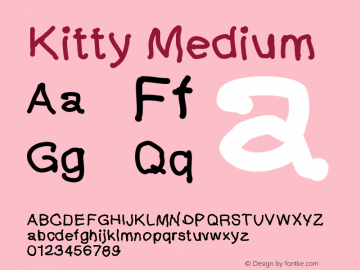 Kitty Version 001.000 Font Sample