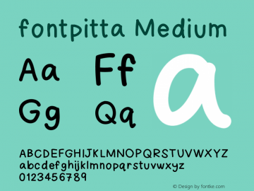 fontpitta Version 001.000图片样张