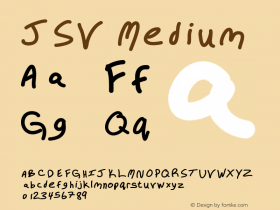 JSV Version 001.000 Font Sample