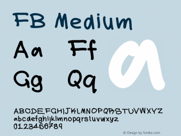 FB Version 001.000 Font Sample