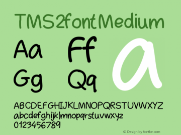 TMS2font Version 001.000图片样张