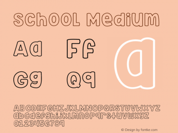 school的唯美字体图片