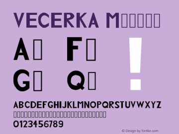 VECERKA Version 001.000图片样张