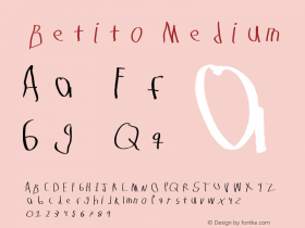 Betito Version 001.000 Font Sample