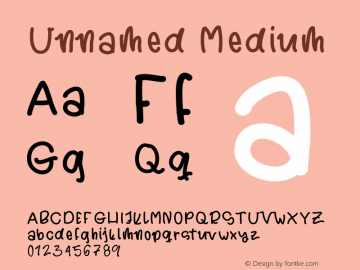 Unnamed Version 001.000 Font Sample