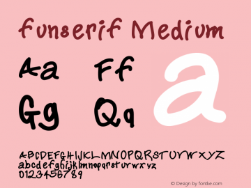 funserif Version 001.000 Font Sample