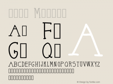 borg Version 001.000 Font Sample