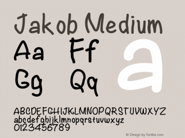 Jakob Version 001.000 Font Sample