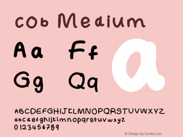 cob Version 001.000 Font Sample