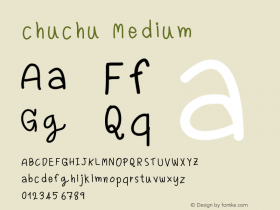 chuchu Version 001.000 Font Sample