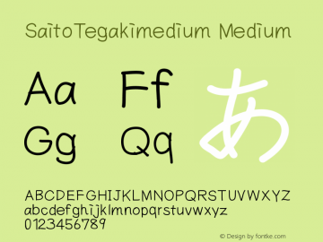 SaitoTegakimedium Version 001.000图片样张