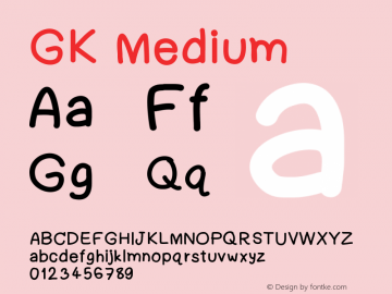 GK Version 001.000 Font Sample