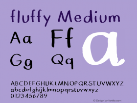 fluffy Version 001.000 Font Sample