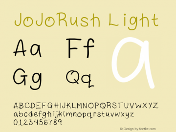 JoJoRush-Light Version 001.000图片样张