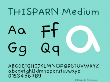 THISPARN Version 001.000 Font Sample