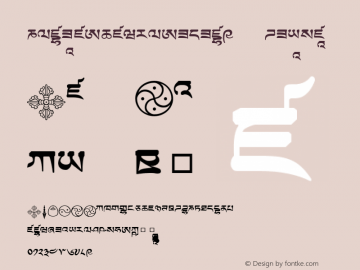 TibetanMachineWeb9 Regular Version 1.0; 2001; initial release图片样张