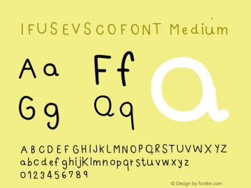IFUSEVSCOFONT Version 001.000图片样张