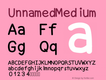 Unnamed Version 001.000 Font Sample