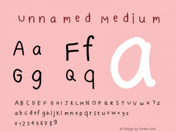 Unnamed Version 001.000 Font Sample