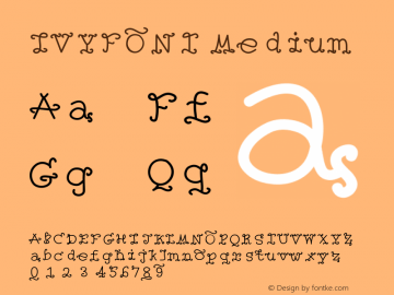 IVYFONT Version 001.000 Font Sample