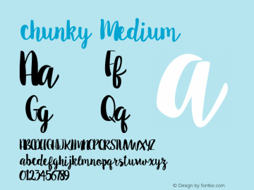 chunky Version 001.000图片样张