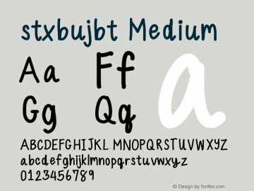 stxbujbt Version 001.000图片样张