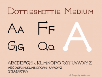 Dottieshottie Version 001.000 Font Sample