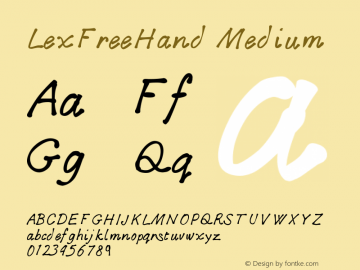 LexFreeHand Version 001.000图片样张