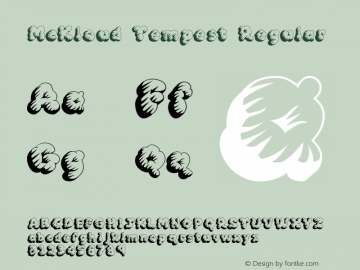 McKloud Tempest Regular 1.0 Font Sample