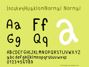 IncuteyHuaklomNormal Version 001.000图片样张