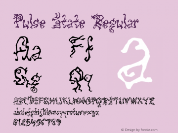 PulseState-Regular Version 4.002 Font Sample