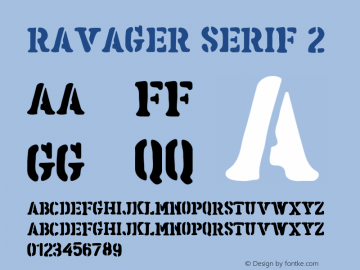 Ravager-Serif2 Version 1.000图片样张