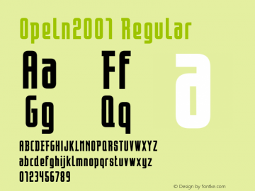 Opeln2001 Regular Version 1....图片样张
