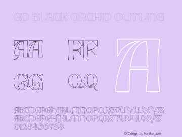 ED Black Orchid Outline Version 1.000图片样张