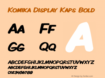 Komika Display Kaps Bold 2.0图片样张