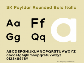 SK Payidar Rounded Bold Version 1.000 Font Sample