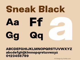 Sneak-Black Version 1.100;hotconv 1.0.109;makeotfexe 2.5.65596图片样张