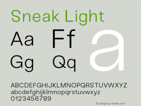 Sneak-Light Version 1.100;hotconv 1.0.109;makeotfexe 2.5.65596图片样张
