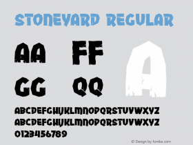 Stoneyard Version 1.00;August 26, 2020;FontCreator 12.0.0.2545 64-bit图片样张