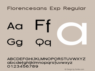 Florencesans Exp Regular 1.0图片样张