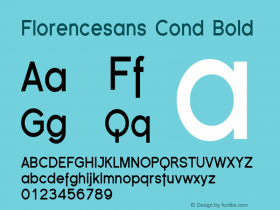 Florencesans Cond Bold 1.0图片样张